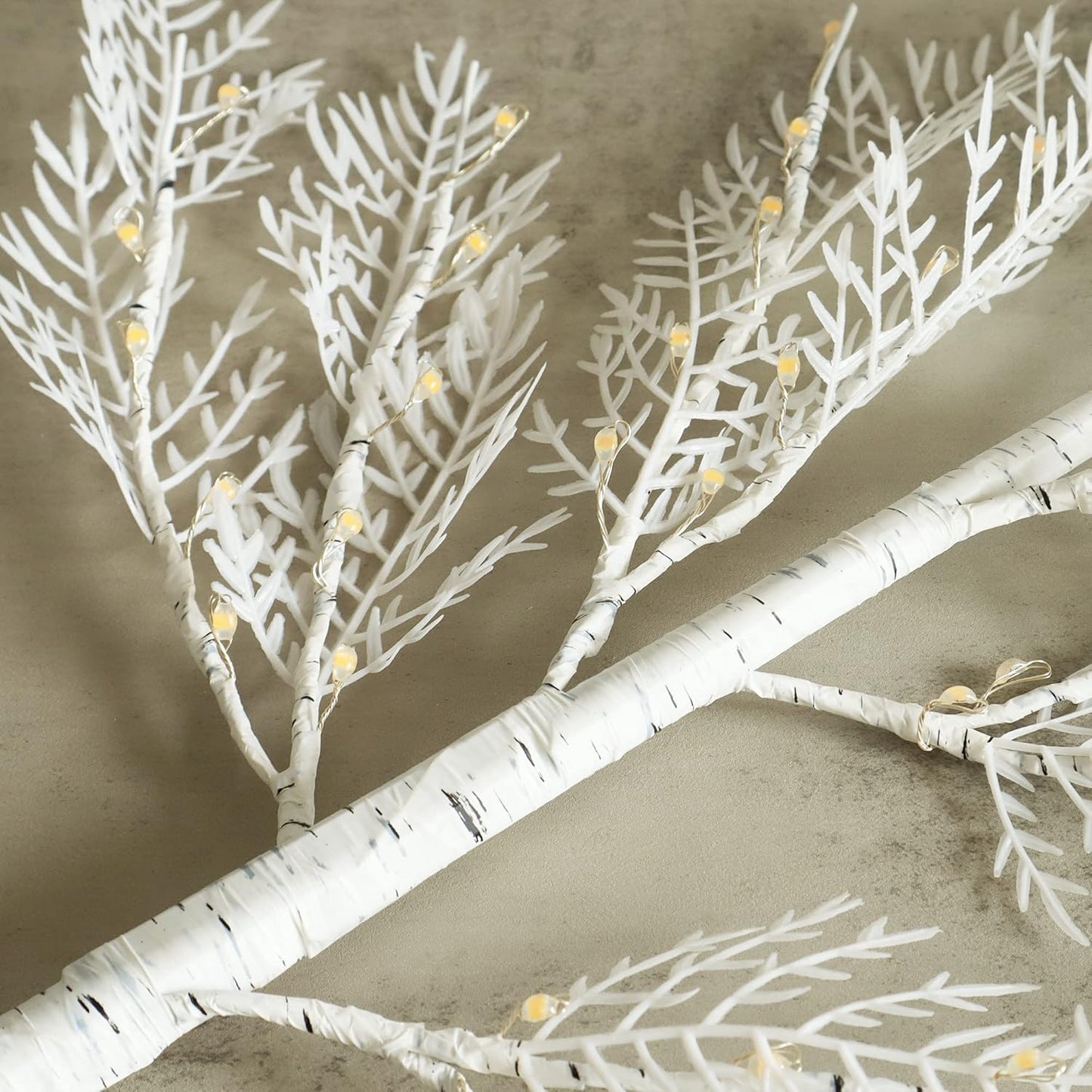 Led Birch Tree Lamp 22 Inches Warm White Fairy Light Tree with Timer 8 Lighting Modes for Easter Christmas Party Wedding Home Decoration (Warm White)