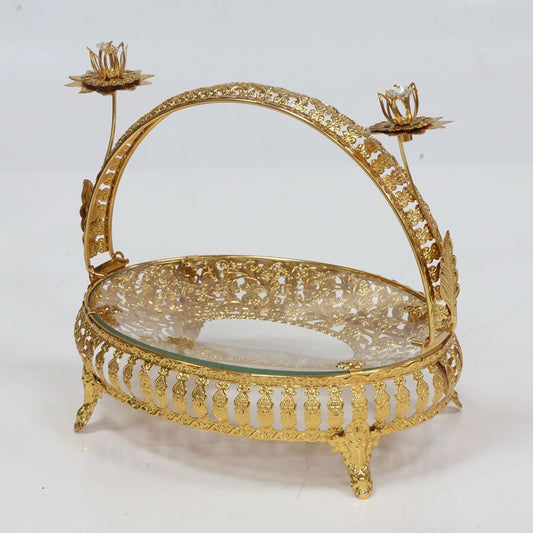 European Style Luxury Serving Tray with Handle