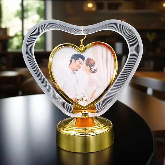 LED Heart Shape Crystal Lamp