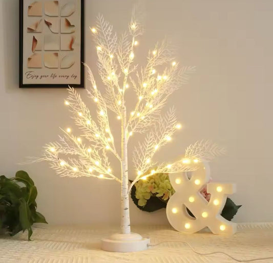 Led Birch Tree Lamp 22 Inches Warm White Fairy Light Tree with Timer 8 Lighting Modes for Easter Christmas Party Wedding Home Decoration (Warm White)